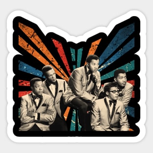 sketc vintage Temptations design Sticker